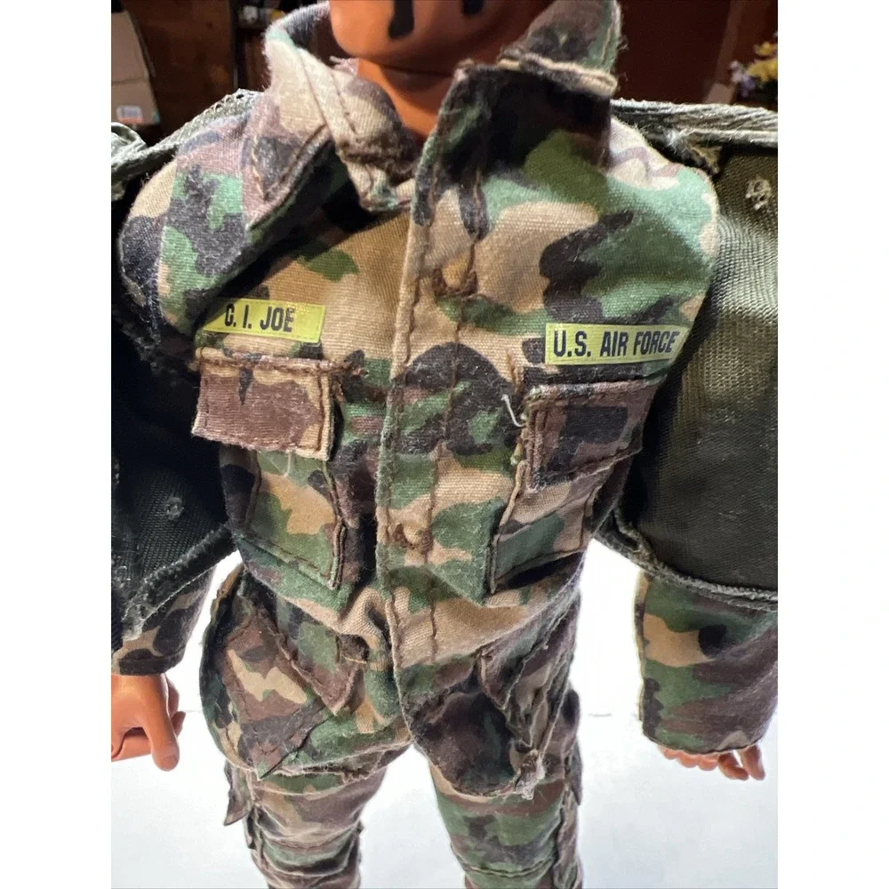 GI Joe  Vintage Action Figure 11" Camo Face Uniform Tactical Vest Air Force 1996 - Picture 8 of 12